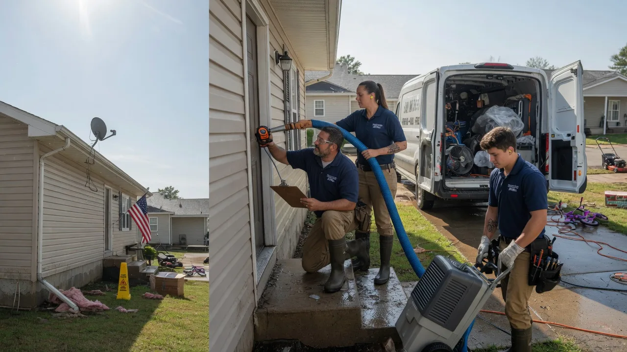Ceiling Water Damage Restoration in De Valls Bluff, AR near me